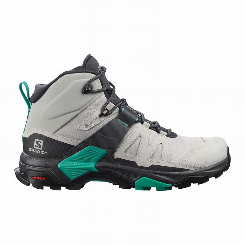 Salomon X ULTRA 4 MID GORE-TEX Botas De Montaña Mujer - Gris / Verde Menta - Colombia (37682-XMTP)